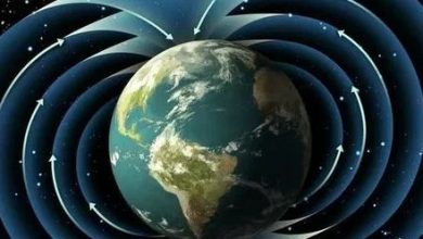 Strength of the Earths magnetic field has sharply decreased several times over the past 9 thousand years
