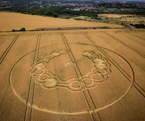 A new pattern on the field appeared in the English county of Hampshire 1