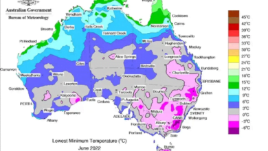 Australia experiencing volcanic winter 1