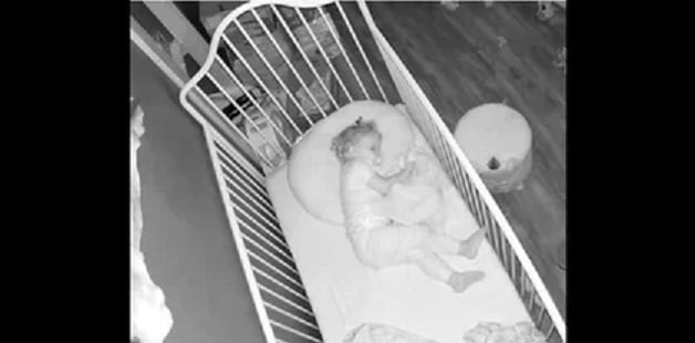 Camera caught something paranormal in a crib 2