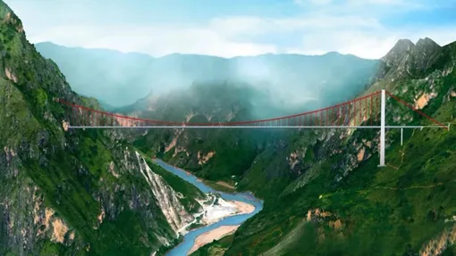 China builds worlds longest single tower suspension bridge 2