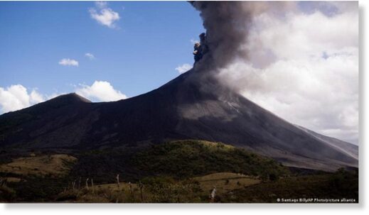 Explosion of gases and ash recorded on the highest volcano in Nicaragua