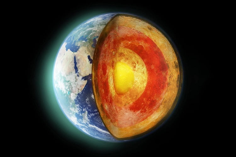 A piece of the earths crust 4 billion years old was discovered by scientists under Australia