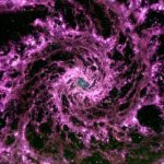 Purple galactic whirlpool spotted in space