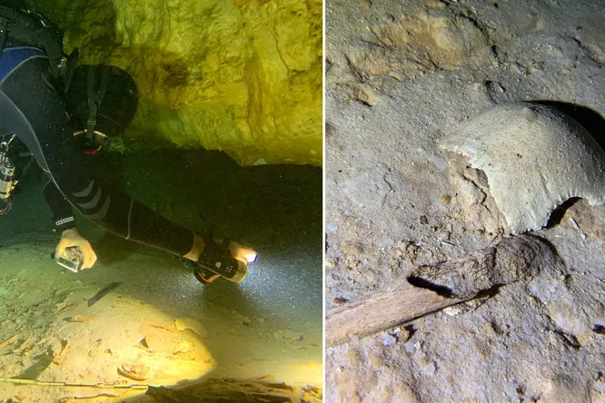 8000 year old human skeleton found in flooded cave in Mexico 1
