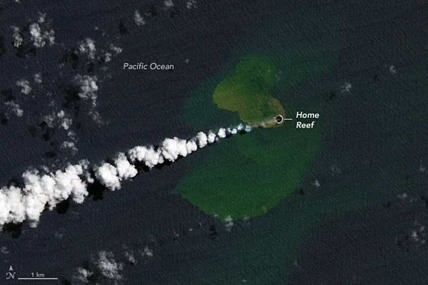 A new island has formed in the Pacific Ocean 1