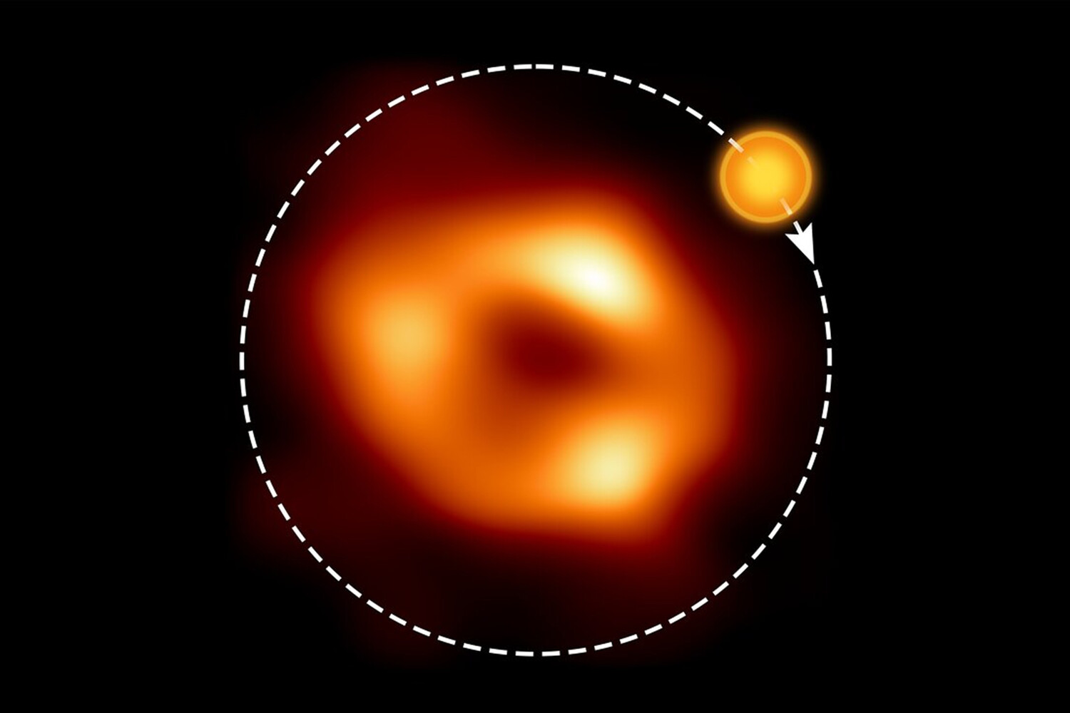 Astronomers have discovered a cloud near the event horizon of a black hole in the center of the galaxy