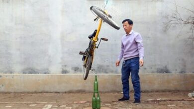 Chinese are able to balance various objects