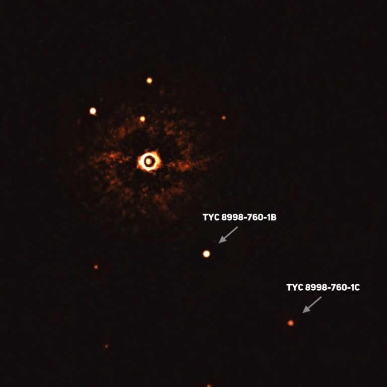 Direct image of another planetary system with a star like the Sun at its center 2