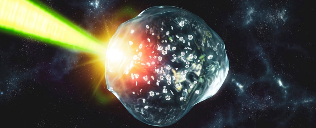 Distant worlds with diamond rains can be distributed in the universe