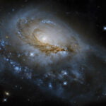 Hubble telescope captured the galaxy NGC 1961