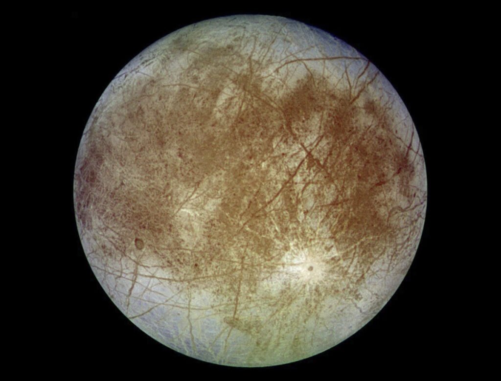 Most detailed images of the surface of Europa a moon of Jupiter 1