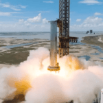 New SpaceX record Super Heavy launches seven engines for the first time