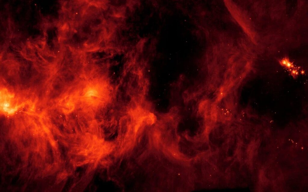Sharpless 140 Nebula and newborn stars shrouded in dark dust 1