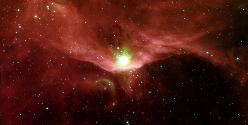 Sharpless 140 Nebula and newborn stars shrouded in dark dust 2