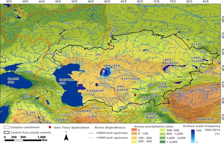 Abnormal level of the Caspian Sea helped people to populate Asia 3