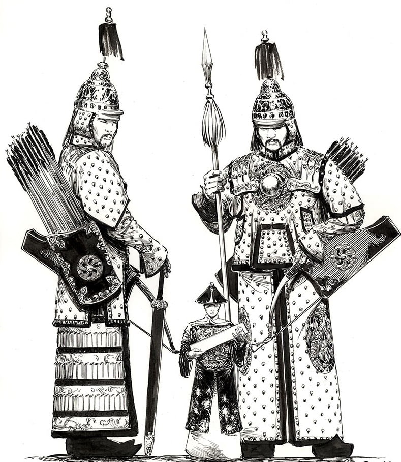 Chinese squad of giant archers who served the emperor in 1555
