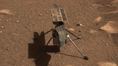 Foreign object caught on a helicopter on Mars NASA said 1