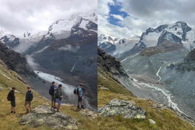 Glaciers in the Alps are melting faster than ever