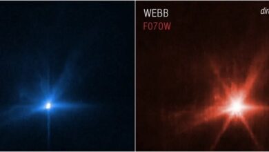Hubble and James Webb telescopes observed the collision of a spacecraft with an asteroid