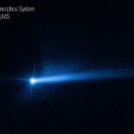 Hubble captures the double tail of asteroid Dimorph