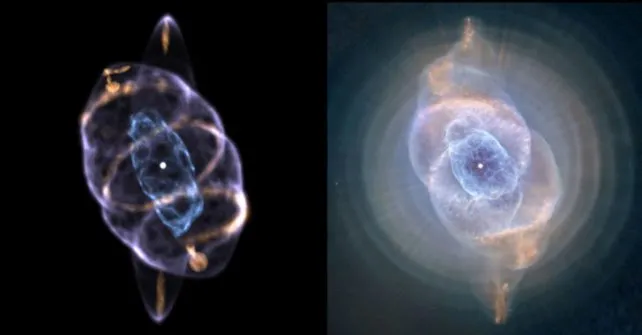 Scientists have created a model of the unique Cats Eye Nebula and discovered something strange