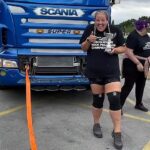 Woman lost weight and was able to move a 40 ton truck