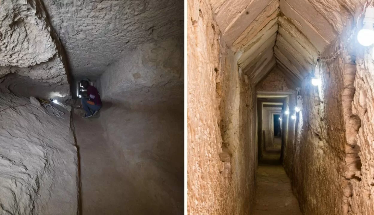 An ancient tunnel with a length of 1300 meters was discovered in Egypt