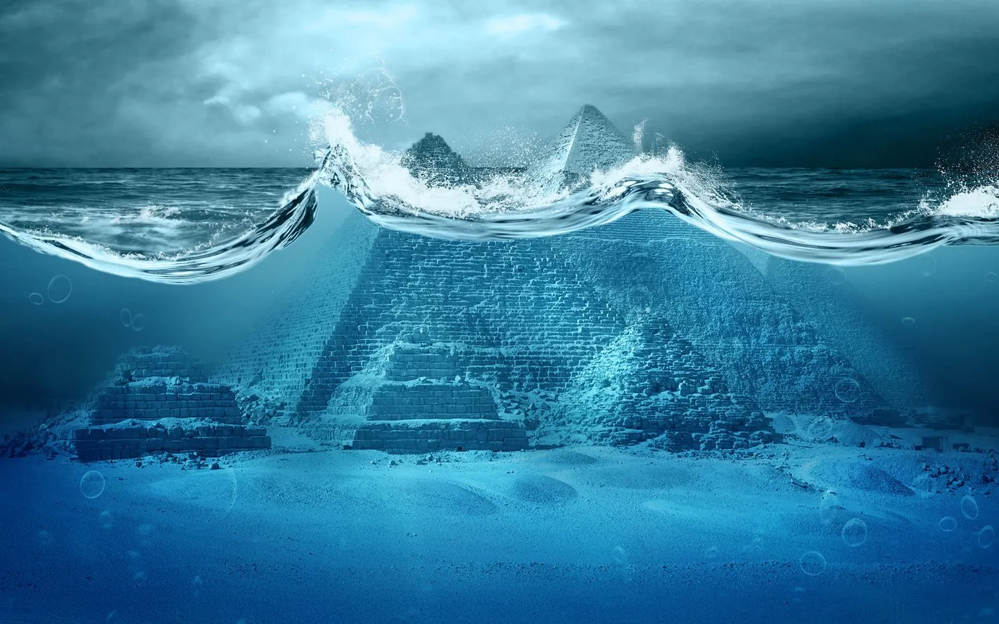 Antediluvian The Pyramids of Giza were under water for a long time 1