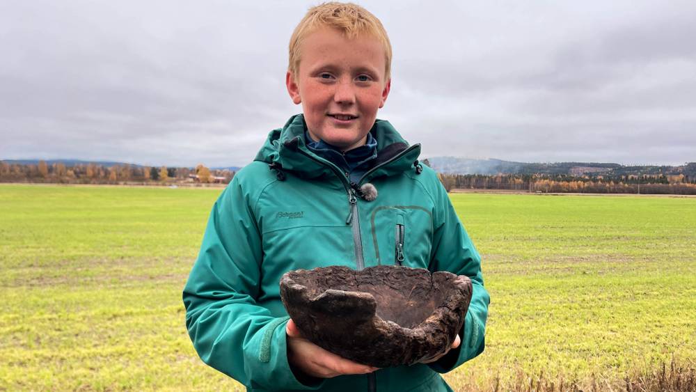 Child finds 1 000 year old Viking bowl in Norway