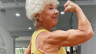 A resident of Australia pumped up muscles by the age of 76 1