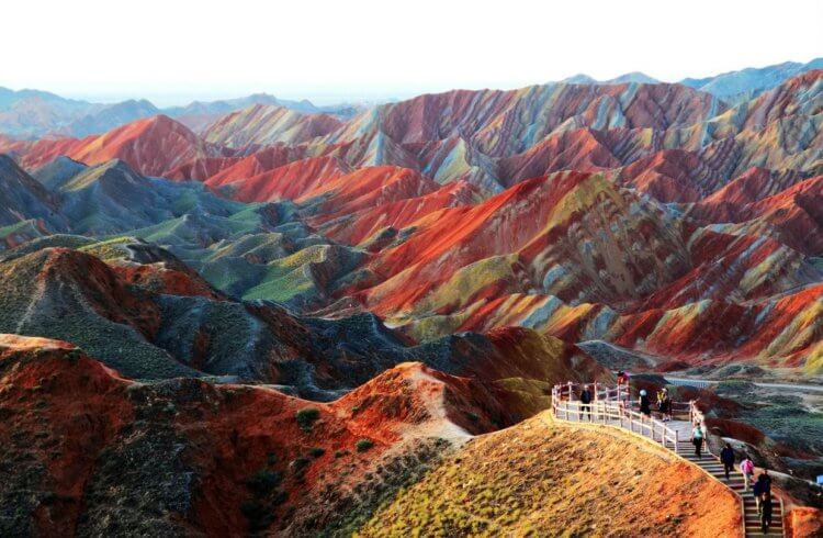 Colorful mountains in China what is the secret of this miracle of nature 8