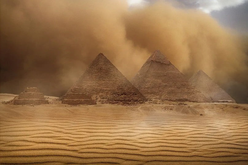 Many pyramids are hidden in the sand why are they not excavated 1
