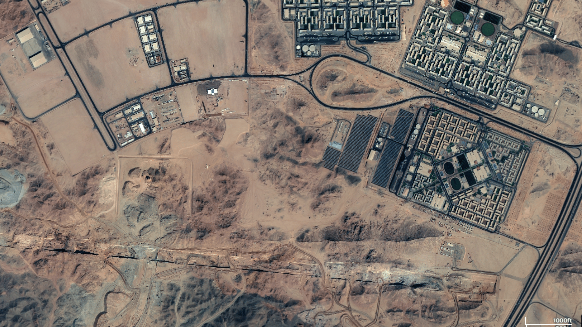 New satellite imagery reveals massive building of horizontal megacity in Saudi Arabia 1