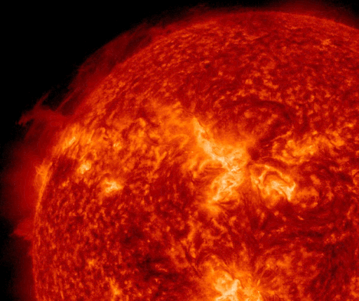 A giant spot appeared on the Sun visible from Earth