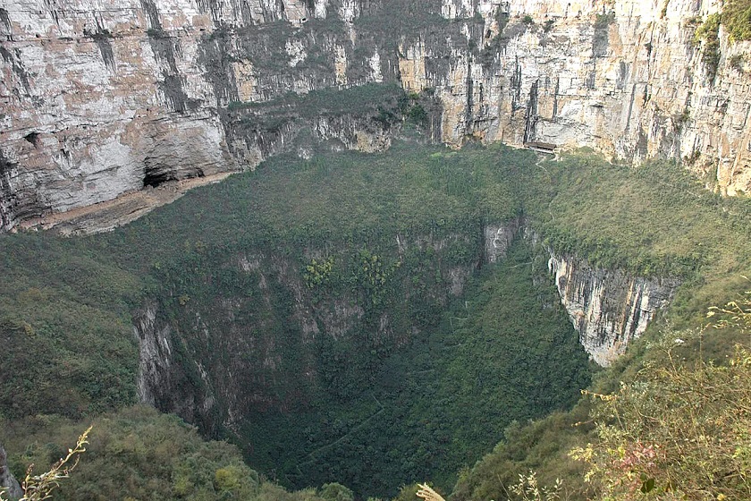 Deepest sinkhole in the world is in China