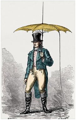 Fashion for lightning rods Grounded umbrellas and hats of the 18th century 3