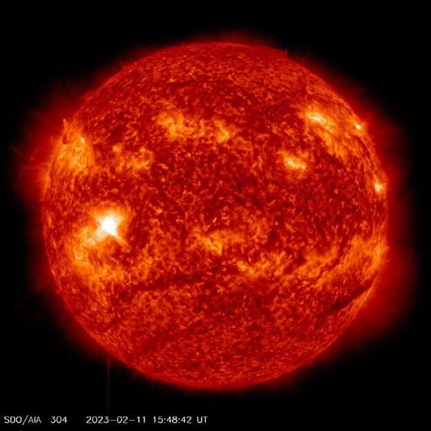 A powerful X class flare occurred on the Sun