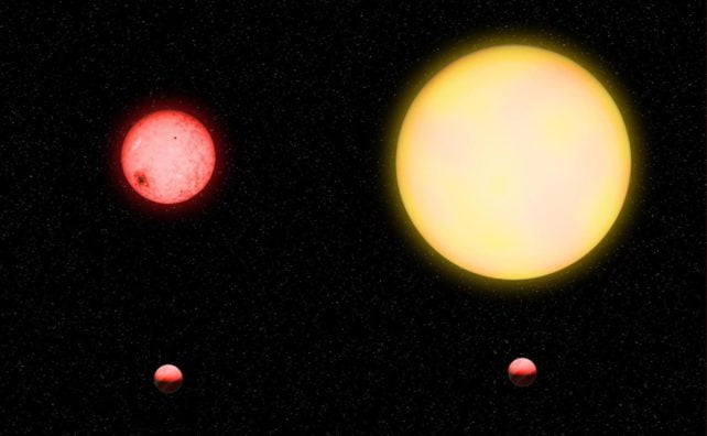 This planet is too big to revolve around this tiny star