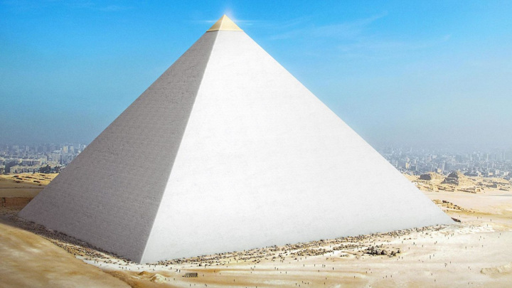 What did the ancient Egyptian pyramids look like 1