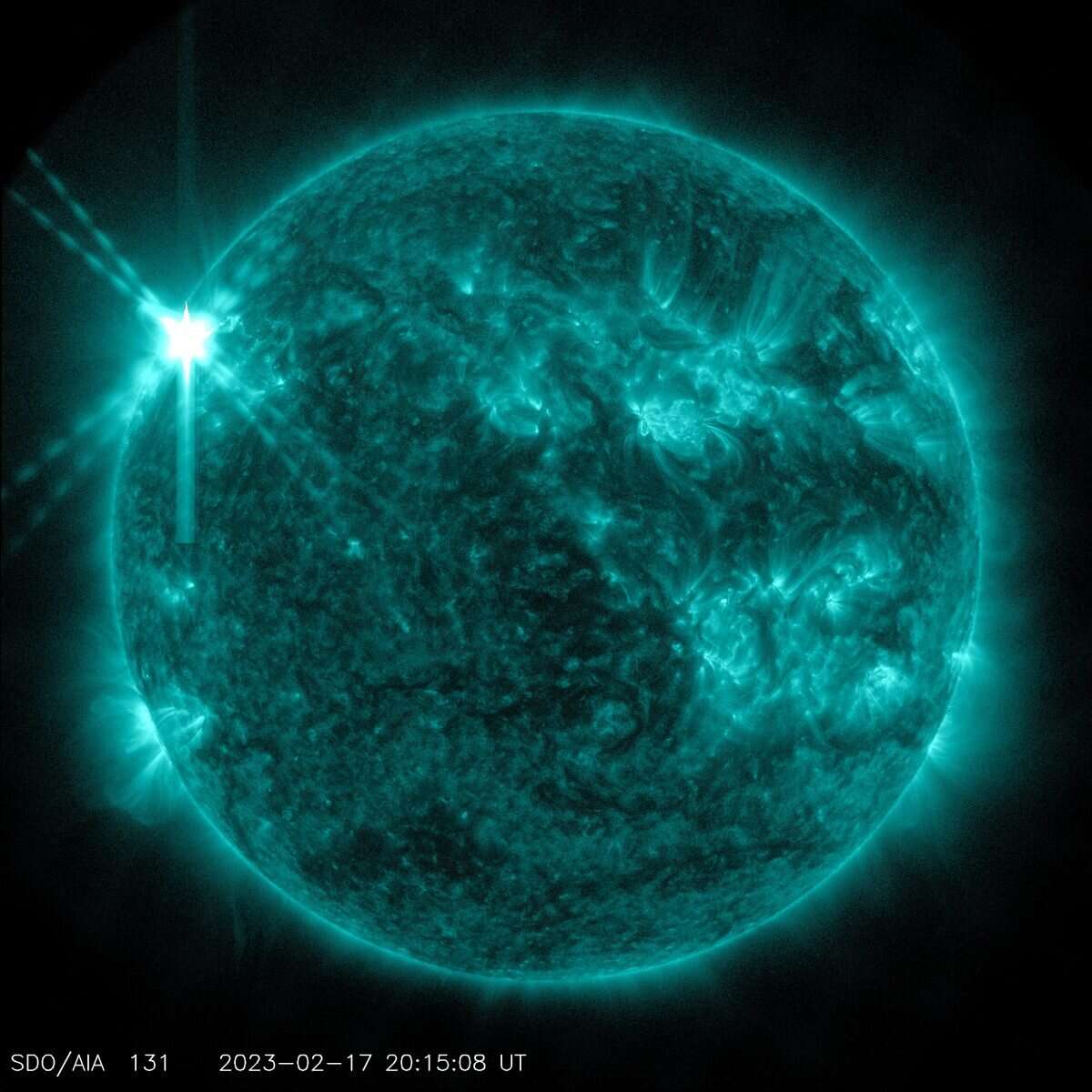sun emitted a powerful X class solar flare