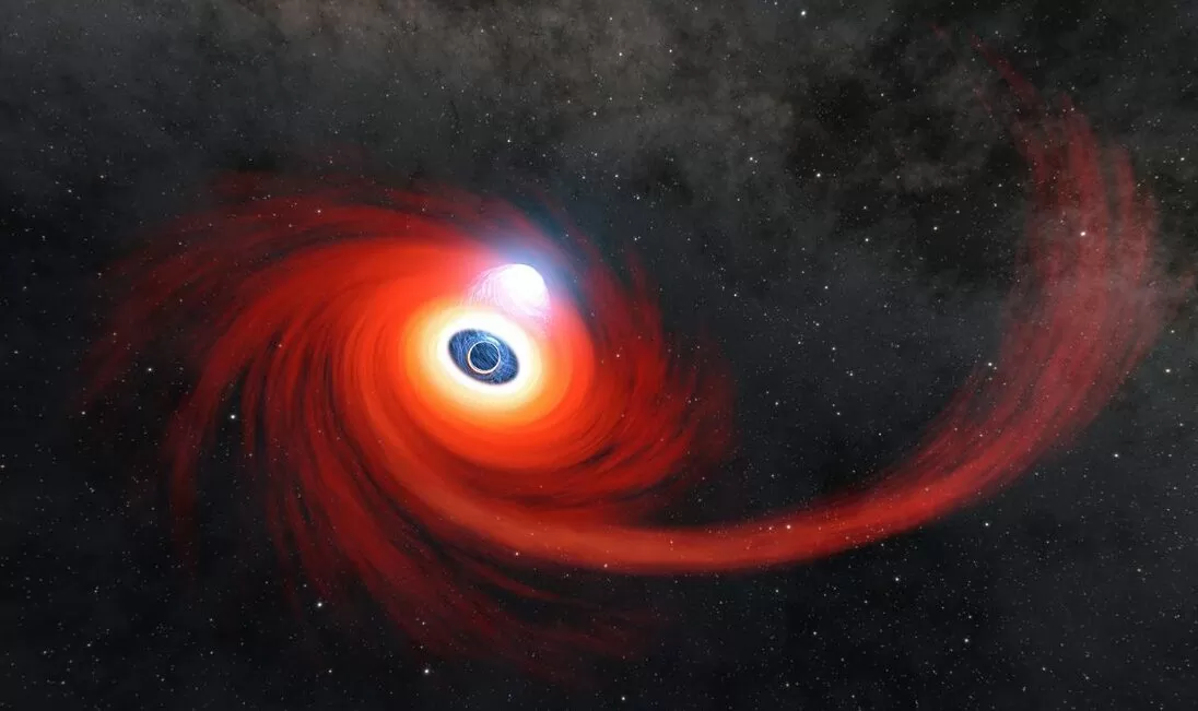 A black hole in the Milky Way is pulling in a giant object