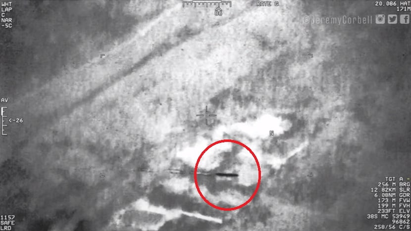 Published images of a cigar shaped UFO received from a spy plane over Iraq 2 1