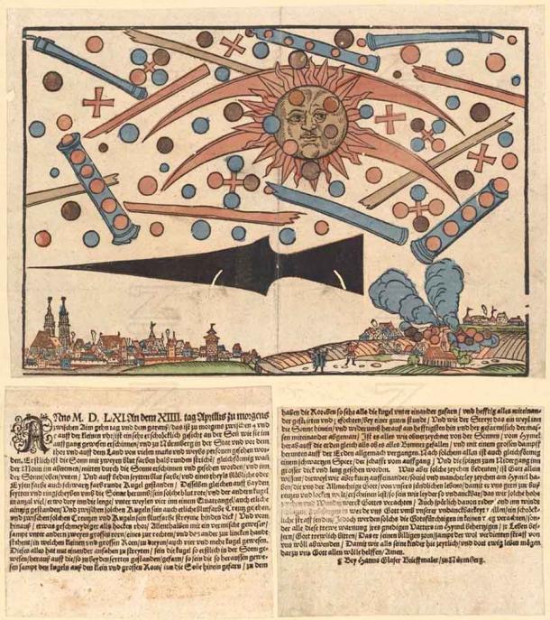 mysterious event of 1561 in Nuremberg the battle of the UFO 2