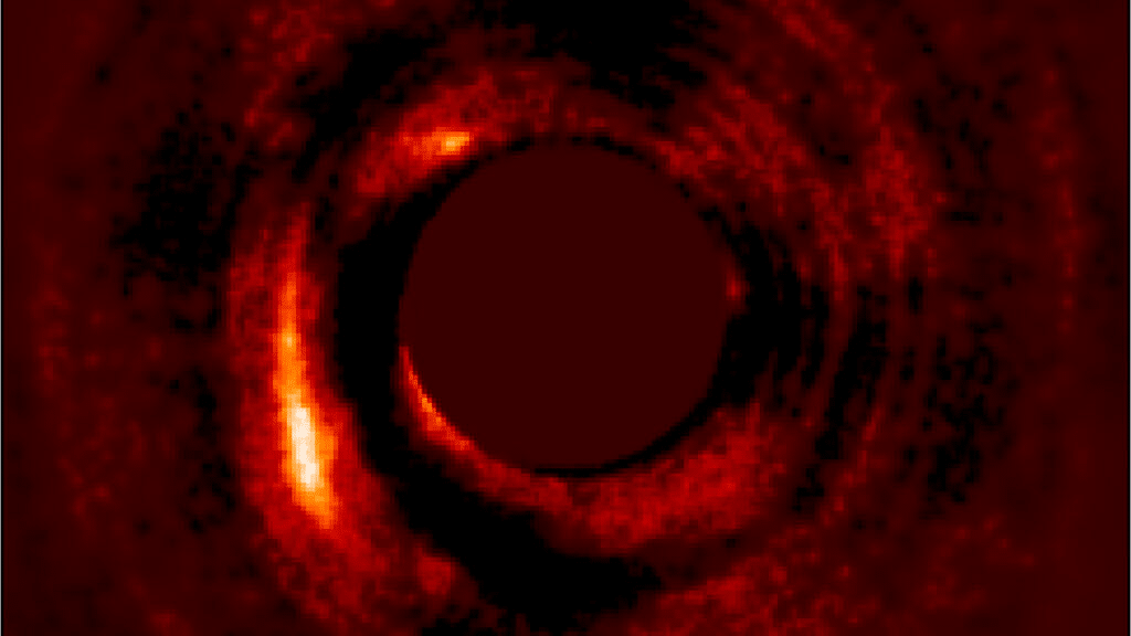 Astronomers get an image of a forming exoplanet