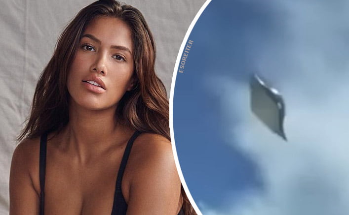 Colombian fashion model captures a UFO from a passenger plane 1