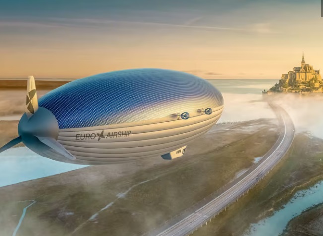 Solar powered airship will fly non stop around the world