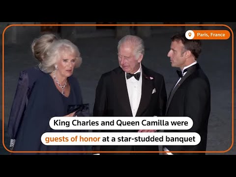 Stars join King Charles and Queen Camilla for French banquet