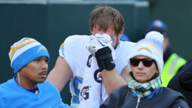 chargers’-joey-bosa-in-tears-after-struggling-foot-distress-in-loss-to-packers