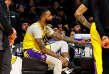 lakers-d’angelo-russell-faces-scrutiny-for-behavior-on-the-bench-during-team’s-playoff-meltdown